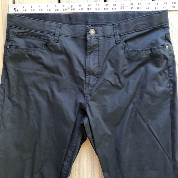 English Laundry Black Stretch Comfort Classic 5 Pocket Chino Pants Size 38W 34L - Picture 4 of 10